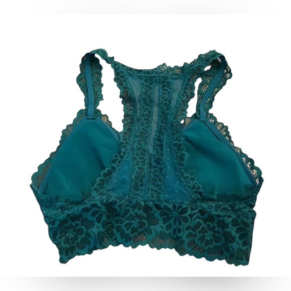 Aerie Wireless Lace Strappy Removablepadded Bralette pads not available   Size L - Picture 2 of 8